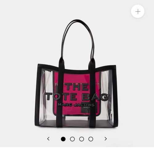 Marc Jacobs The Mesh Tote Bag shoulder bag like new, black and pink