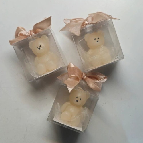 Bombonieres new, pack of 48 scented bear candles