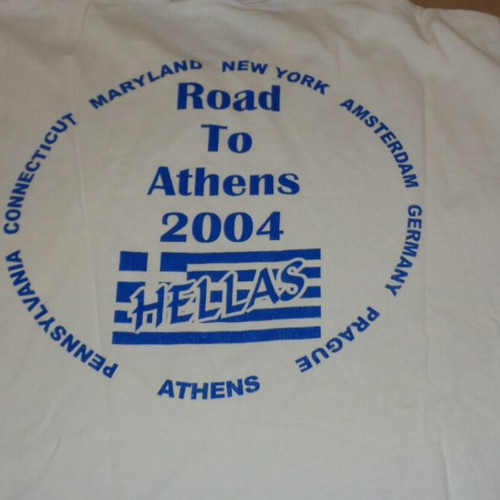 Hellas Olympic Team Softball T-Shirt Athens 2004 commemorative