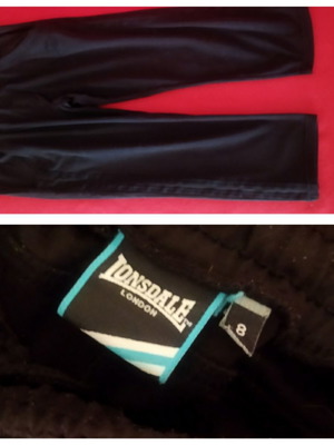 Lonsdale Bermuda shorts under the knee size S like new, black