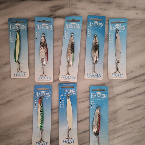 Hansen metal fishing lures (spoons) new