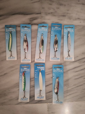 Hansen metal fishing lures (spoons) new