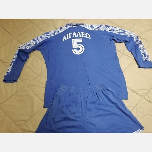 AO Aigaleo jersey and shorts set 1990 used, size Large