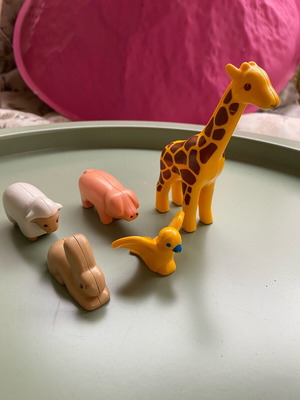 Playmobil 123 collectible animals used, pack