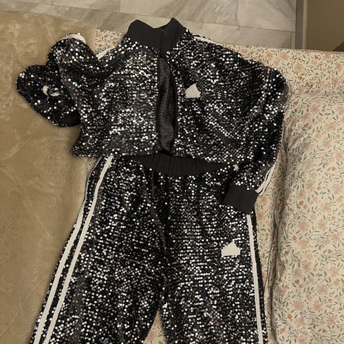 Adidas limited edition set like new, sizes S/M, black and grey
