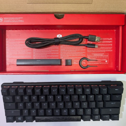 HyperX Alloy Origins 60 Gaming mechanical keyboard 60% used with HyperX Red switches and RGB lighting