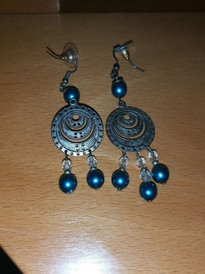 Earrings hanging