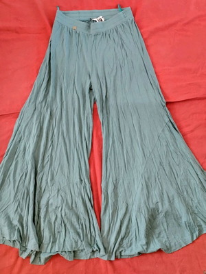 Cotton pants petrol medium used