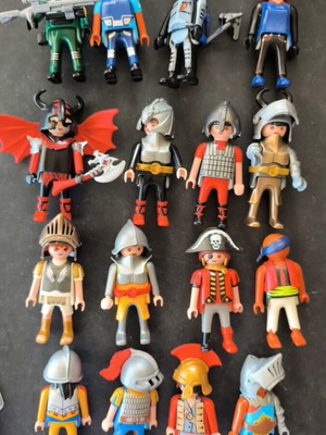 Playmobil φιγούρες σαν καινούργιο, σετ με άλογα, όπλα, άρματα, πατς