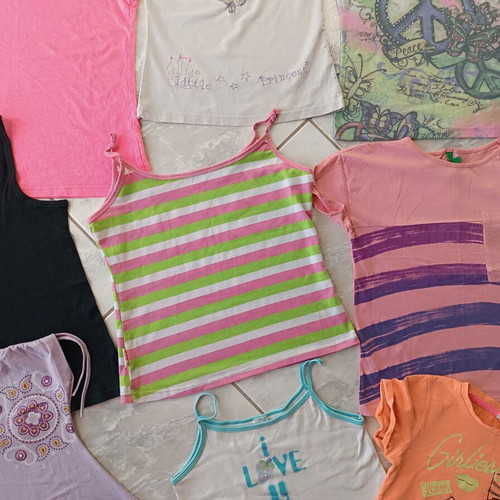 Summer clothes pack for girl size 8, 25 pieces like new, multicolor