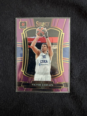 2025-26 Panini Select EuroLeague Victor Khryapa Purple Prizm card new