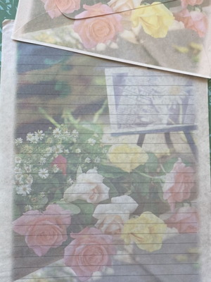 Letter set like new, rare scented pieces from abroad