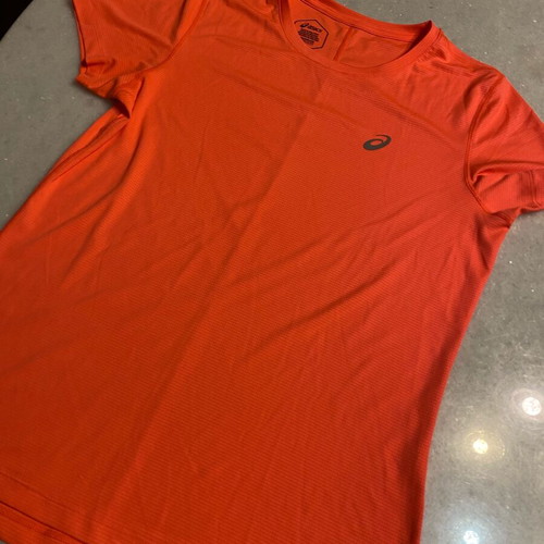 Asics women's sports t-shirt orange like new, size XS