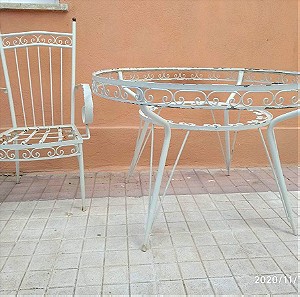 Φερ φορζέ τραπέζι + 6 καρέκλες