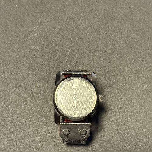 Levi's men's watch genuine leather like new, black