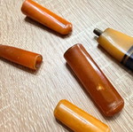 Mastic items used, various pieces
