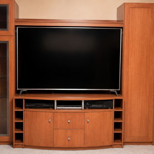 Modular living room unit with bar and movable TV stand