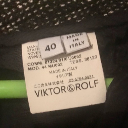 Viktor & Rolf blazer with shorts like new, brown wool, size 40