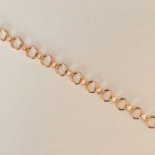 Yellow gold k14 bracelet like new, handmade