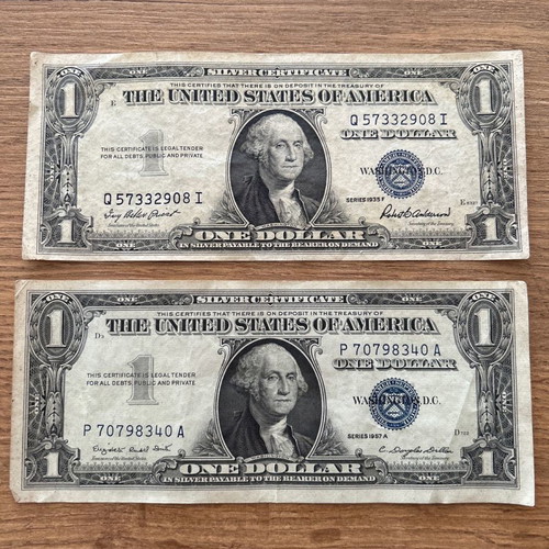 Silver American dollars used, collectible
