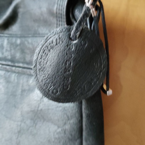 Large black Picard leather shoulder bag used