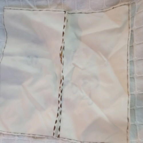Machine embroidered pillowcase used 35cm x 35cm
