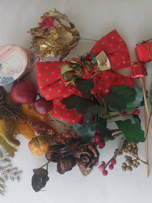 Christmas decorations used for decoration or crafts