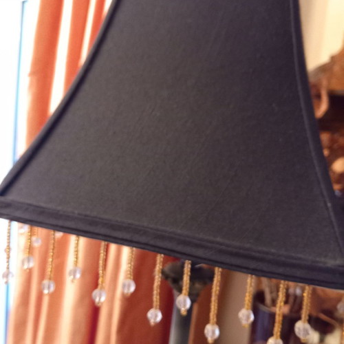 Set of lampshades used, beautiful table lamps 0.60m height