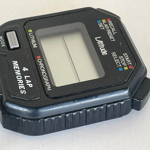 Latitude Chronograph 4 Lap Memories stopwatch used, non-working