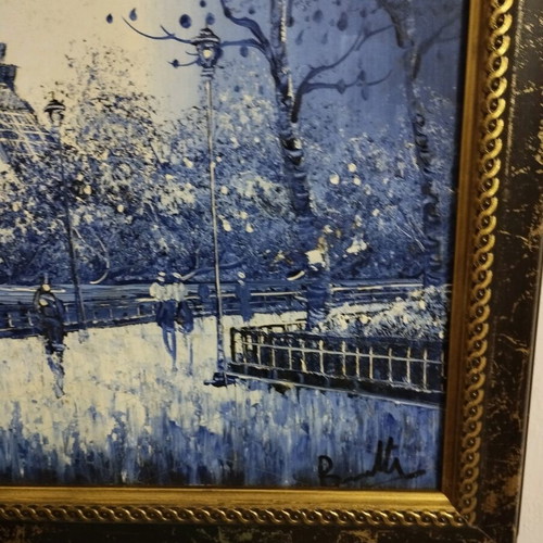 Painting used, dimensions 58x48