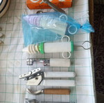 Household items used, assorted kitchen tools