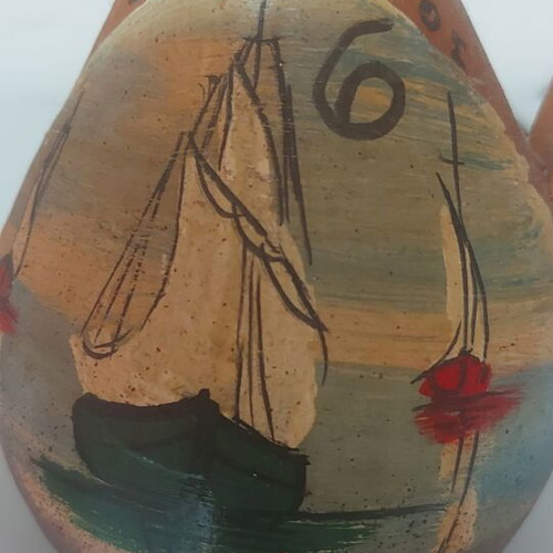 Clay vase from the 1960s like new from Skopelos