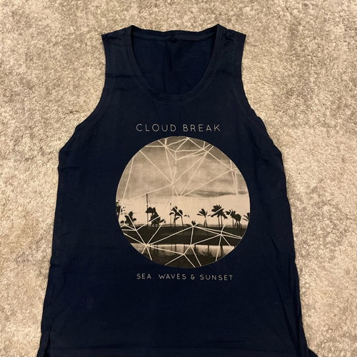 Cloud Break men's tank top XL like new, dark blue
