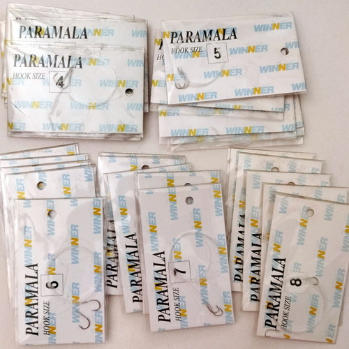 Paramalla Winner fishing hooks set of 30, five different sizes, new
