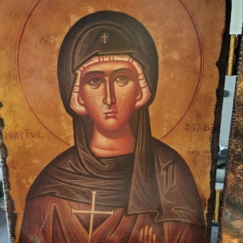 Diptych Saint Eugenia the Holy Virgin Martyr used
