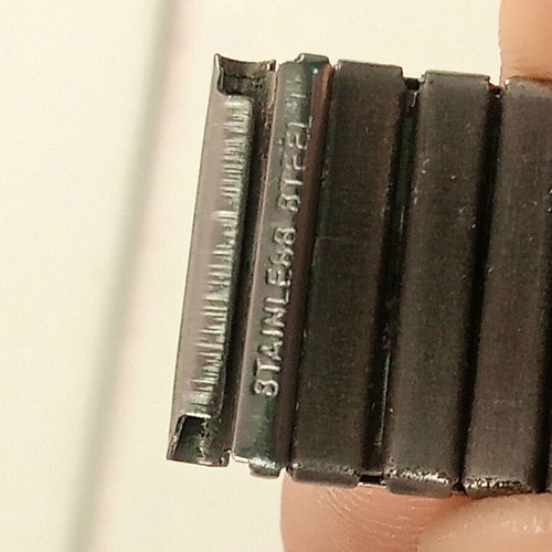 Elastic stainless steel watch bracelet used