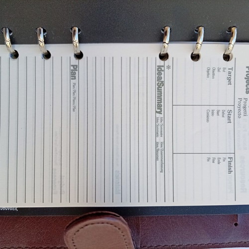 Organizer (Agenda) new, classic brown color, 19x13cm