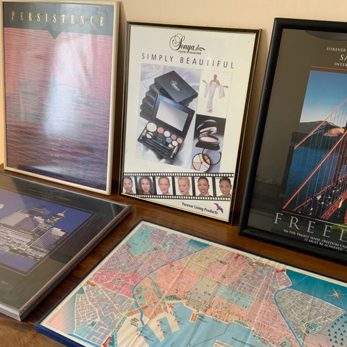 Art prints used, pack of 5 large size 90s posters
