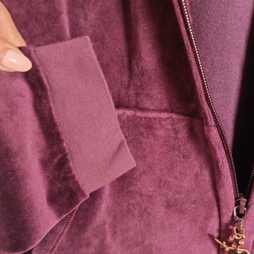 SugarFree women's velour tracksuit set like new, purple, jacket M, pants L