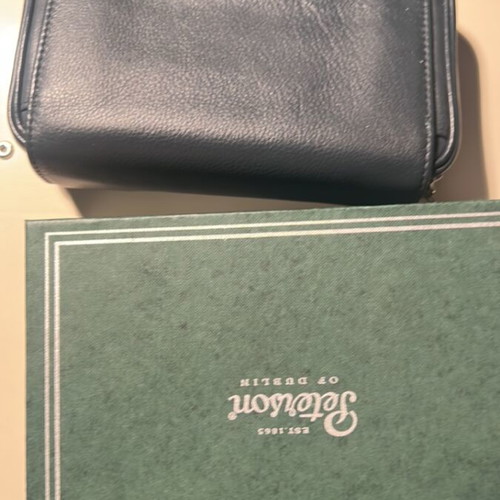 Peterson leather tobacco and pipe pouch used