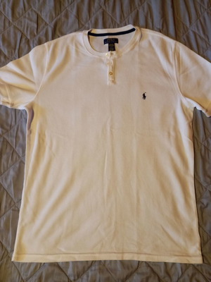 Ralph Lauren Ανδρικό T-shirt L μεταχειρισμένο, άσπρο