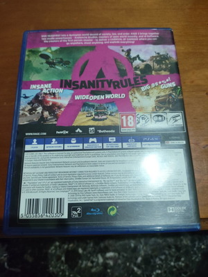 RAGE 2 PS4 game like new