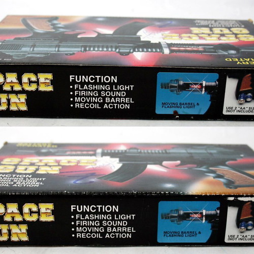 Vintage 90's Space Gun Black Cosmic Pistol new