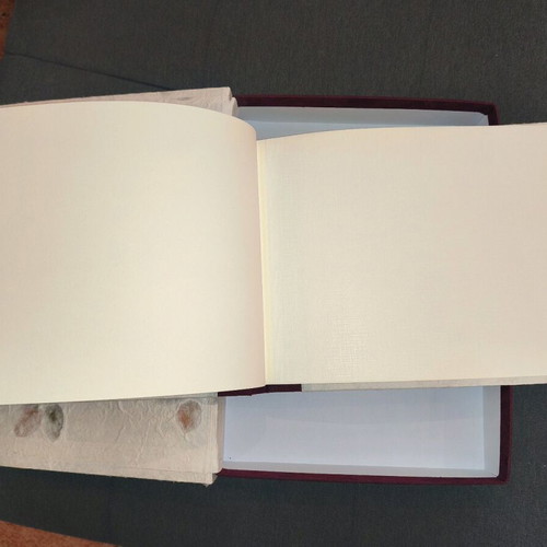 Photo album with rice paper new, 30 pages with box and vinyl photo corners