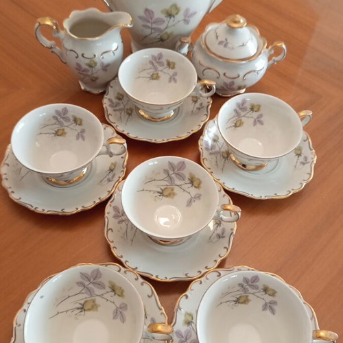 Ionia vintage porcelain tea and coffee set, 15 pieces