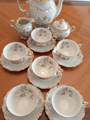 Ionia vintage porcelain tea and coffee set, 15 pieces