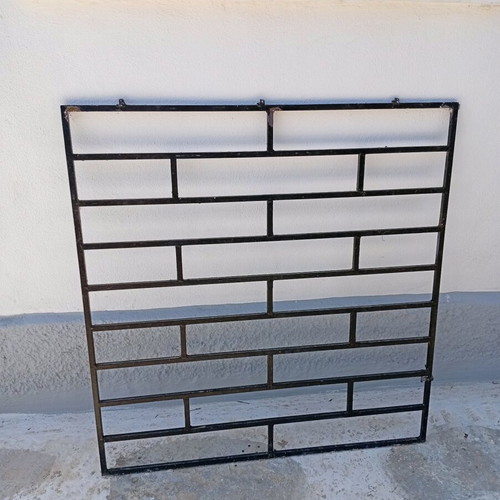 Solid iron window grille, 100x100 cm