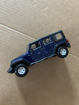 Jeep collectible toy car, blue, 13cm
