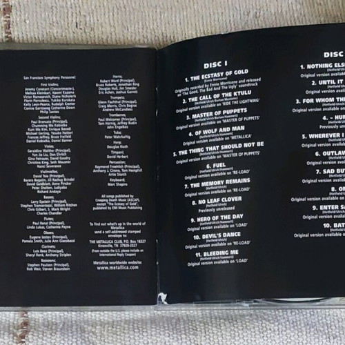 Metallica S&M CD used, live album 1999