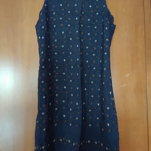 Zara sleeveless dress like new, blue and brown